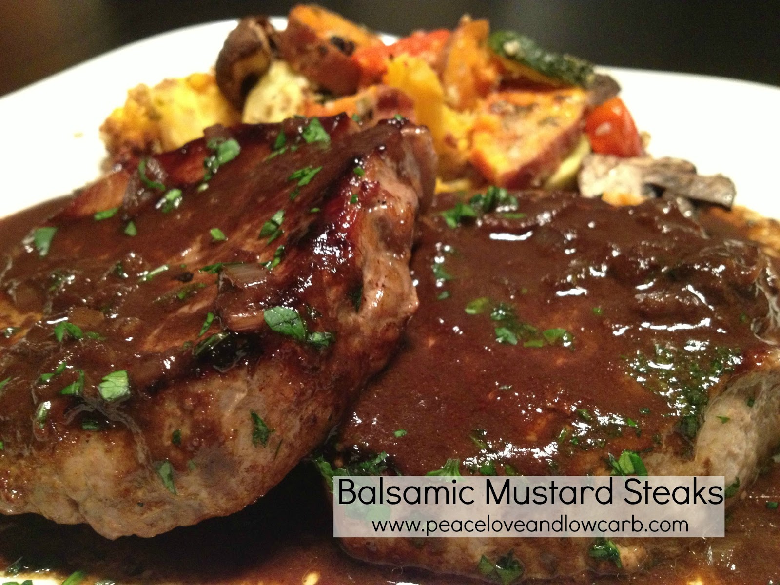 Balsamic Mustard Steaks