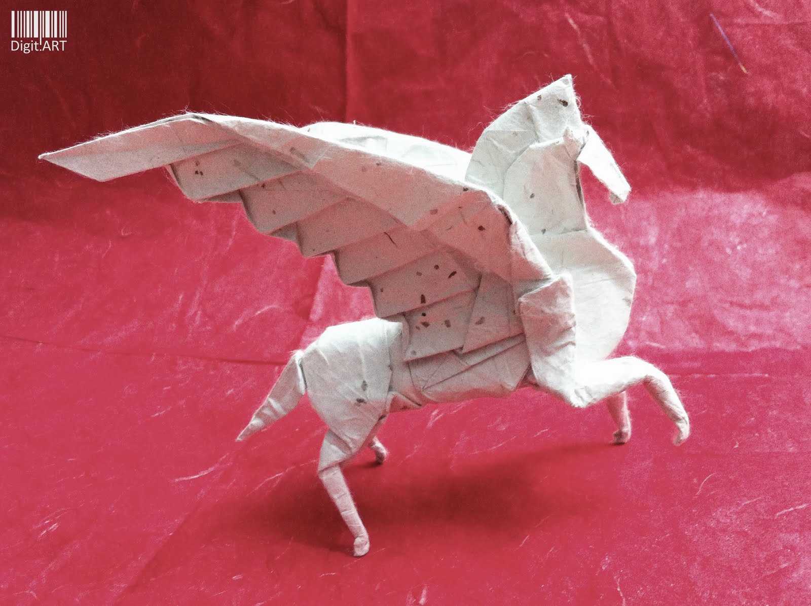 Оригами пегас из бумаги схема Origami Pegasus by Satoshi Kamiya (time lapse) YouTube