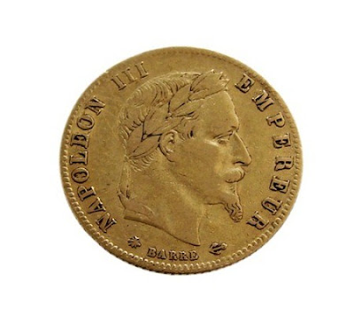 FRANCE 5 FRANCS GOLD COIN NAPOLEON III