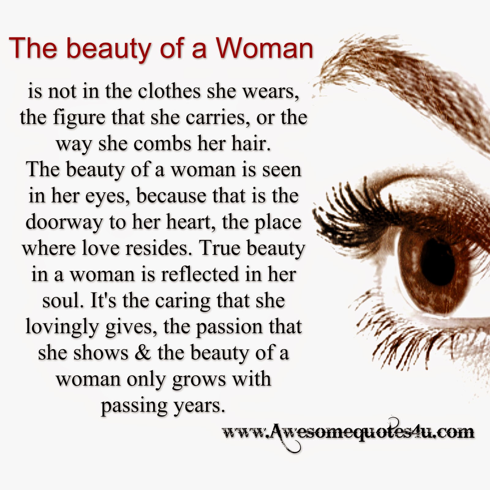 Awesome Quotes: The Beauty of a Woman