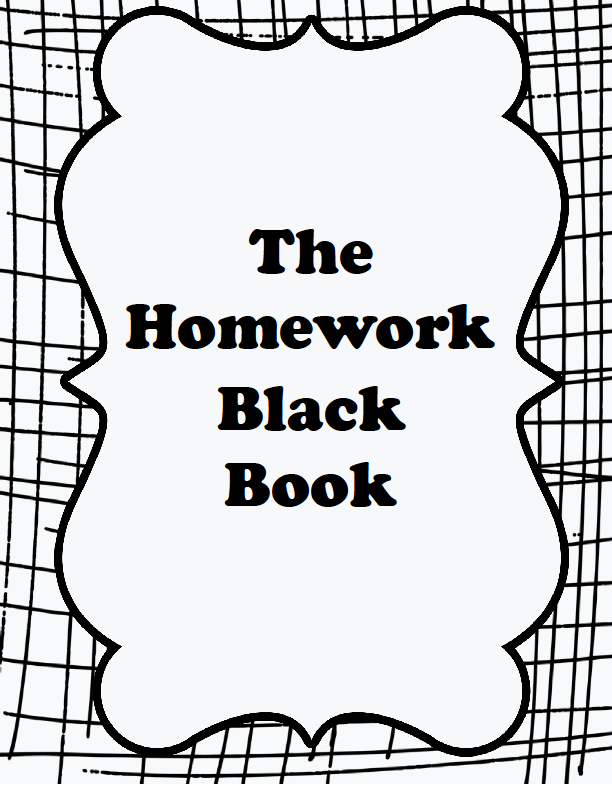 homework book covers printable