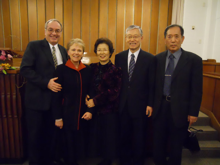 With Seoul Temple Pres. Son, his wife, & Br. Shin
