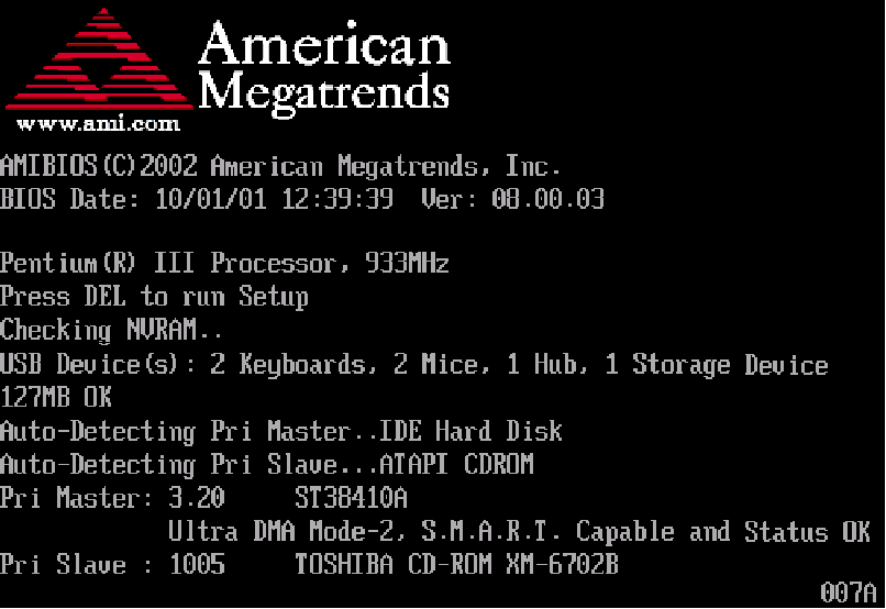 american megatrends bios update v 1.4