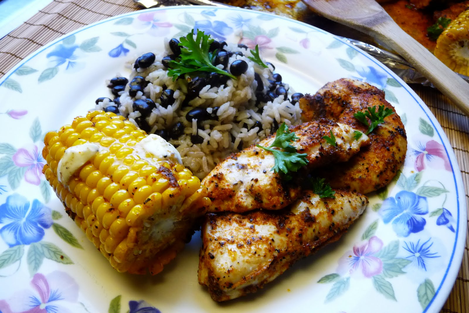 Pollo y Elotes estilo Cajun Cocina Facil