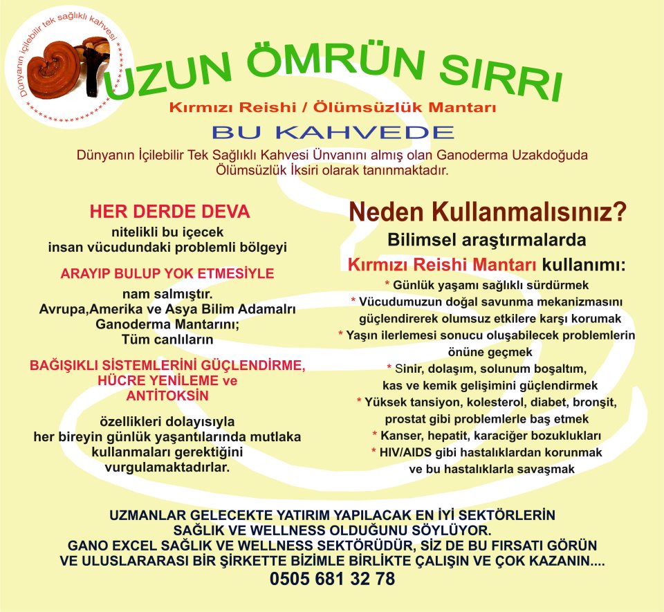 Dünyanın İçilebilir Tek Sağlıklı Kahvesi