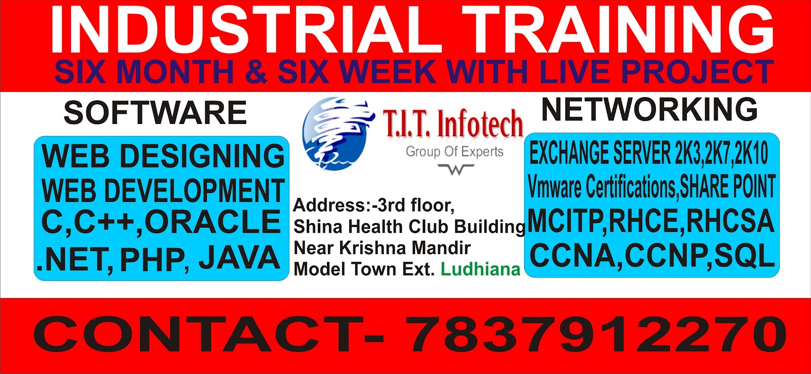 INDUSTRIAL TRAINING IN LUDHIANA