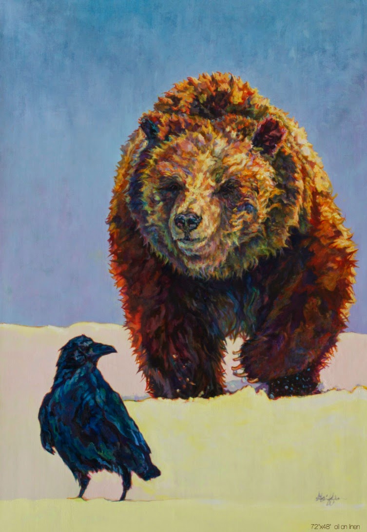 Daily Painters Abstract Gallery Colorful Contemporary Wildlife Animal