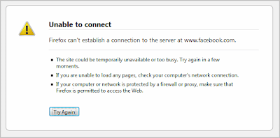 Unable to connect mozilla firefox