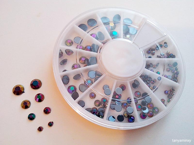 Lace Negative Space Nail Art Iridescent Multichrome Rhinestones BPS Nails Nail Art Nail Design