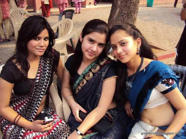 hot spicy college girls saree show in college function pics 