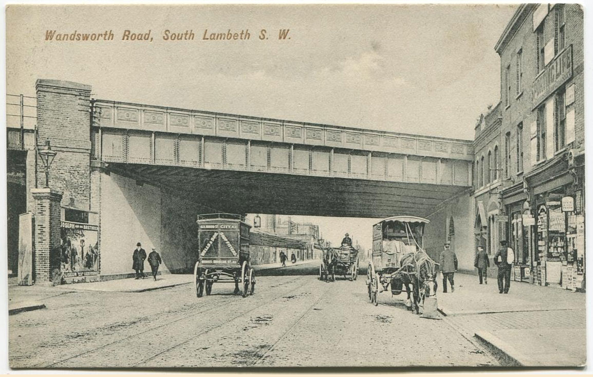Old postcard views of Wandsworth Road Tradescant Road and South Lambeth