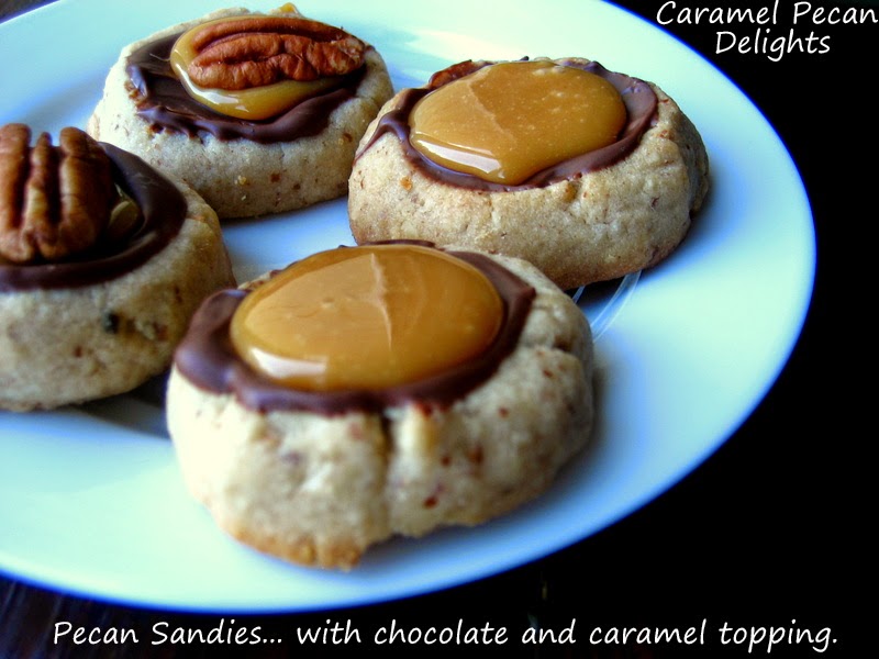 Home Cooking In Montana Pecan Sandies... with chocolate and caramel