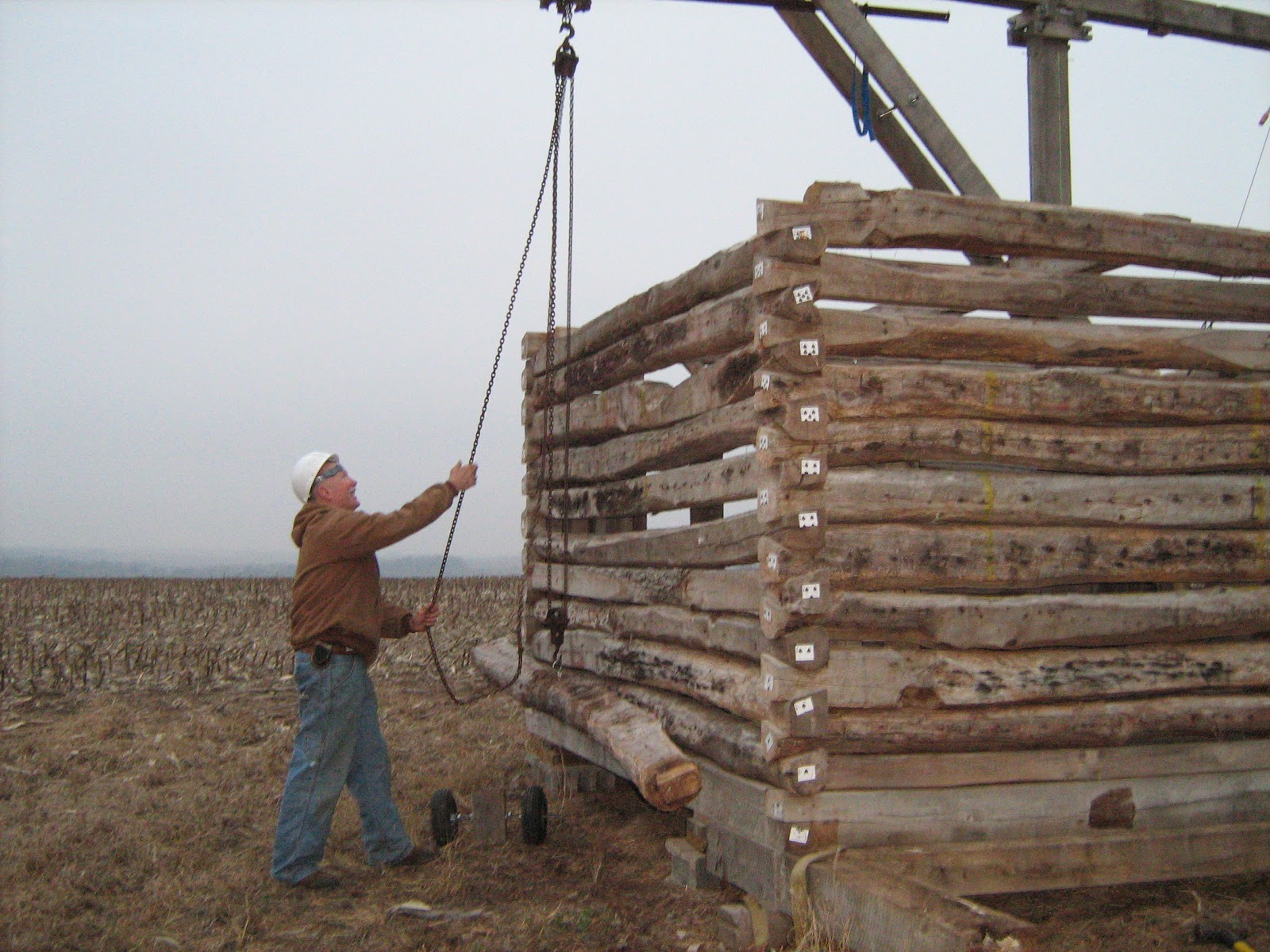 Bridges To The Future Log Cabin Disassembly