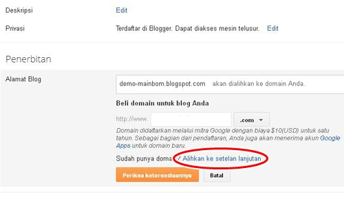 Cara Setting Domain di Intuit untuk Blogger