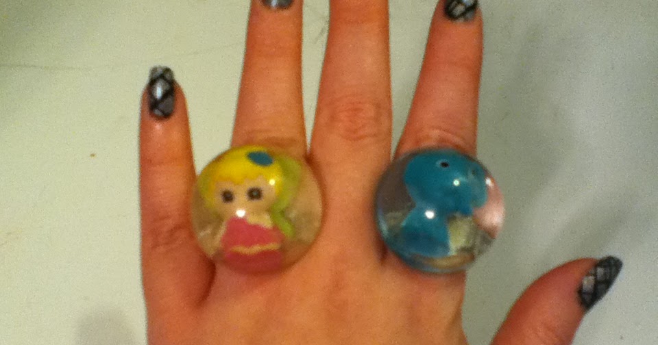 Resin Jewelry Bubble Gum Machine Rings