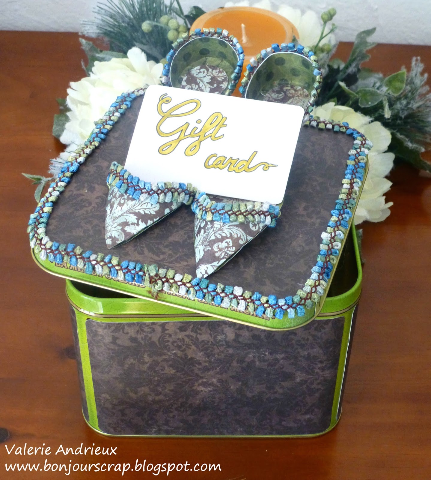 Bonjour Scrap ! Shoes lover's gift card holder