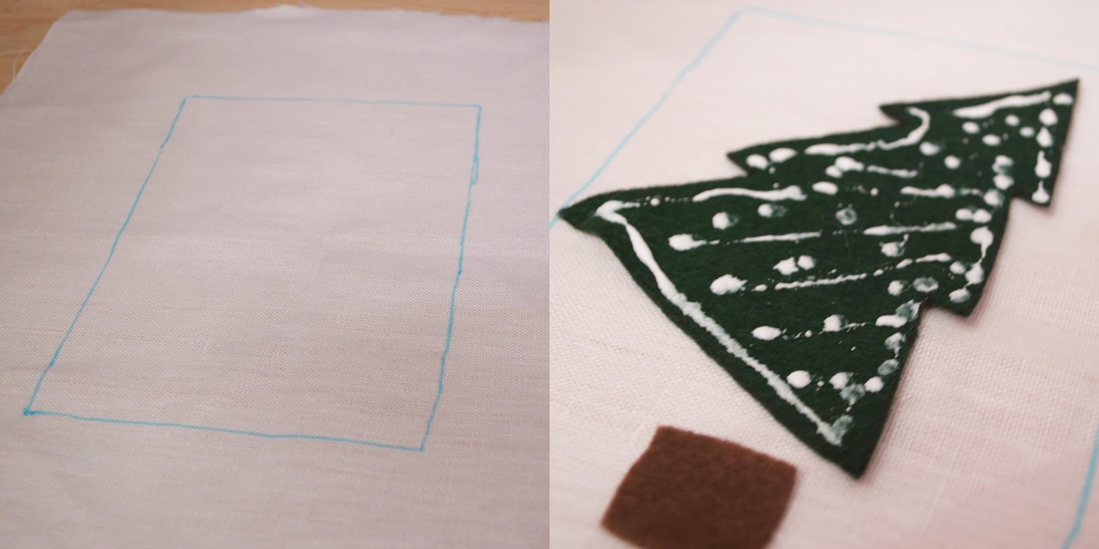 Embellished Christmas Tree Frame Art My Girlish Whims