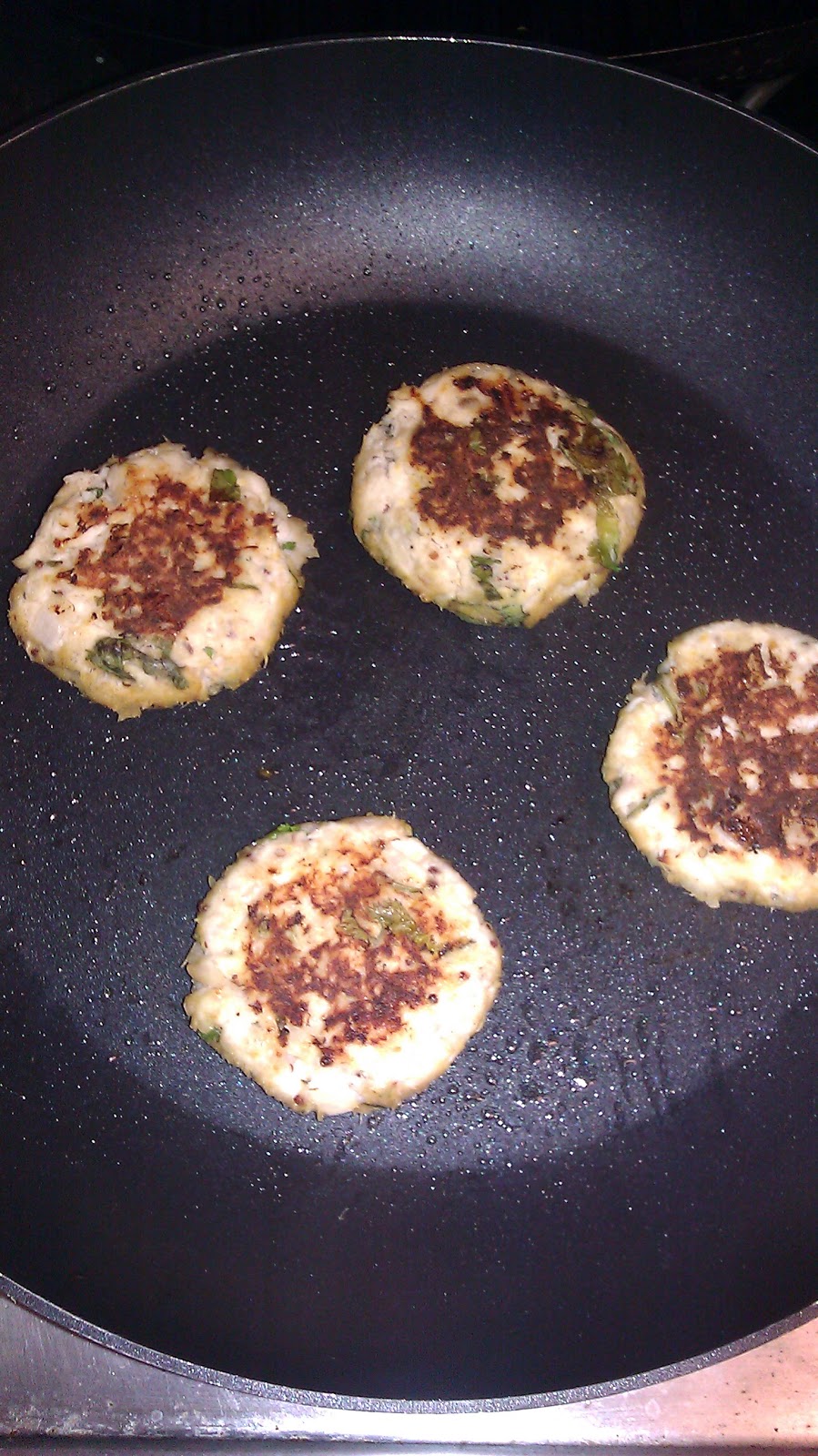 Palak's Palate Tilapia Cakes/Patties and Raita Recipe