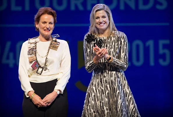 Queen Maxima of The Netherlands attends the award ceremony of the Prins Bernhard Cultuurfonds Prize to architect Francine Houben