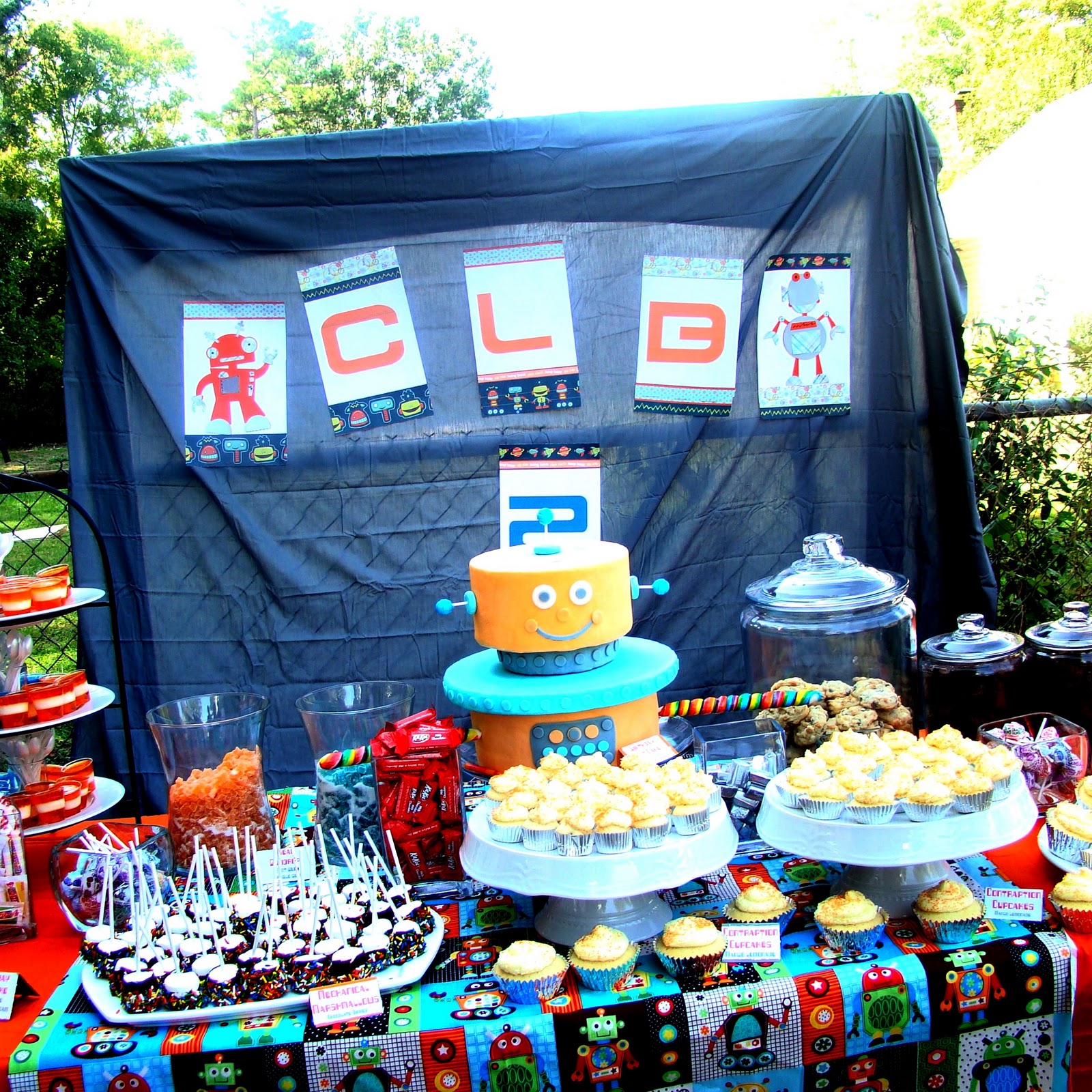 Cupcake Dreams and Paper Memories Robot Birthday Party Part 3... The FOOD