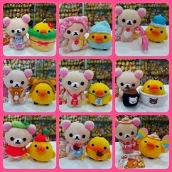 CLICK On Photo to See Japan San-x Fansclub KeyChain Mascot Plush Collections
