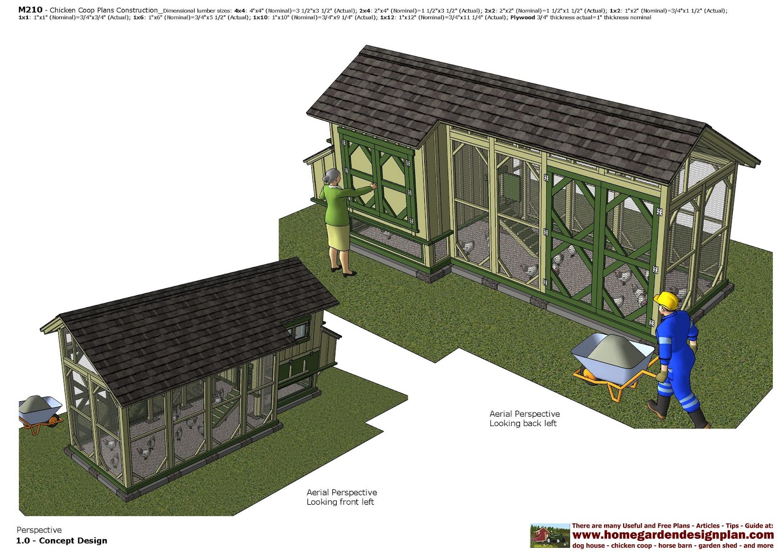 home garden plans M210 Chicken Coop Plans Construction How To