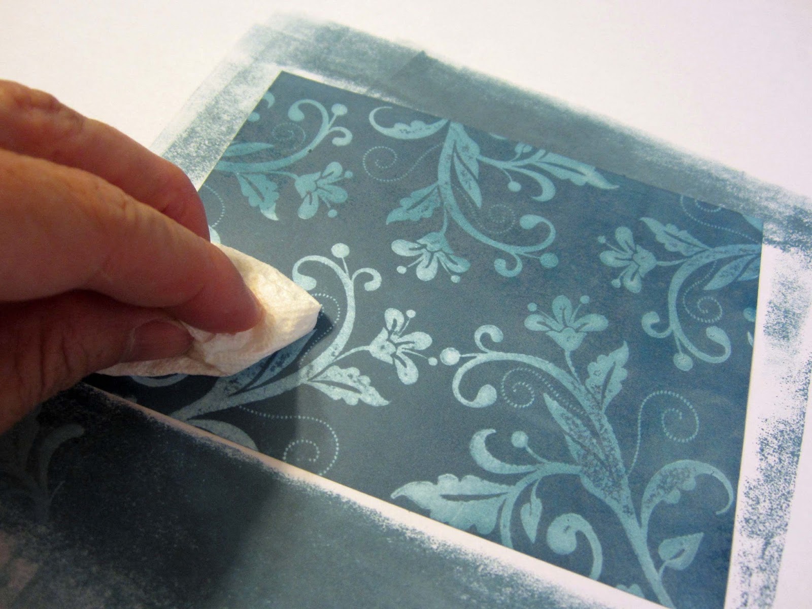 Inking It Up With Cathy Craft Ink Resist Technique...