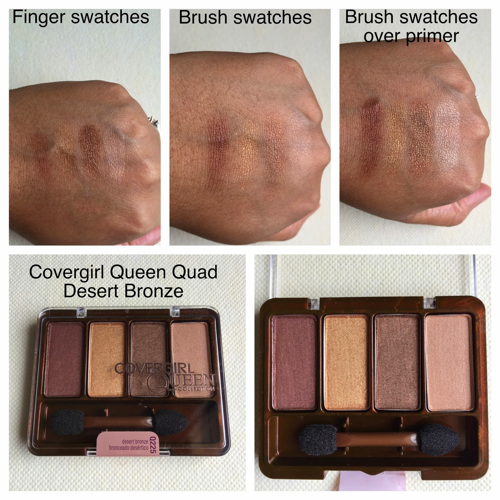 Sensitive Beauty Blog Covergirl Queen Eyeshadow Quad in Desert Bronze