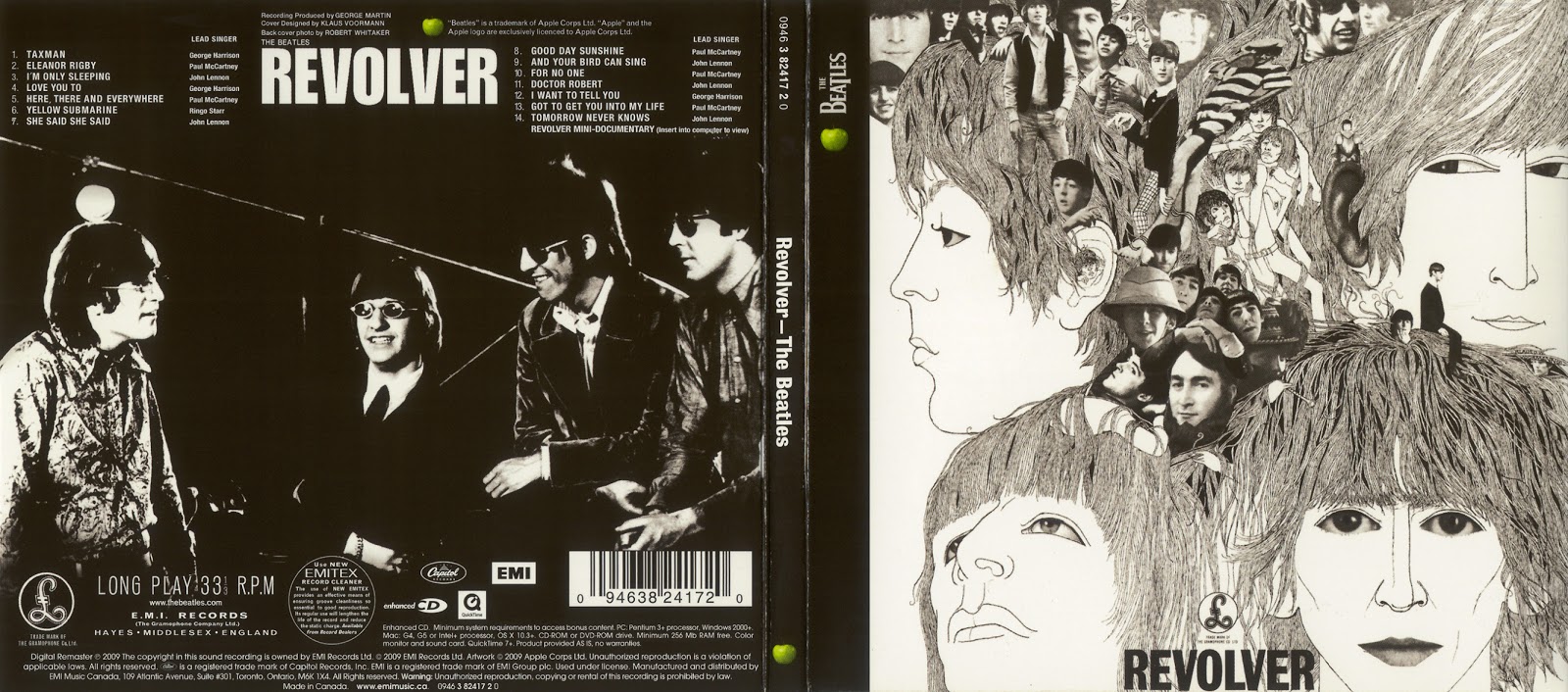 The Beatles - Revolver, CD 2009 Remaster - Made in UK - Folhetos.