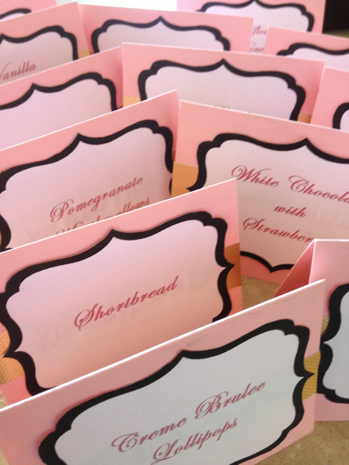 Sweet Stella's How To Make Dessert Buffet Tent Cards