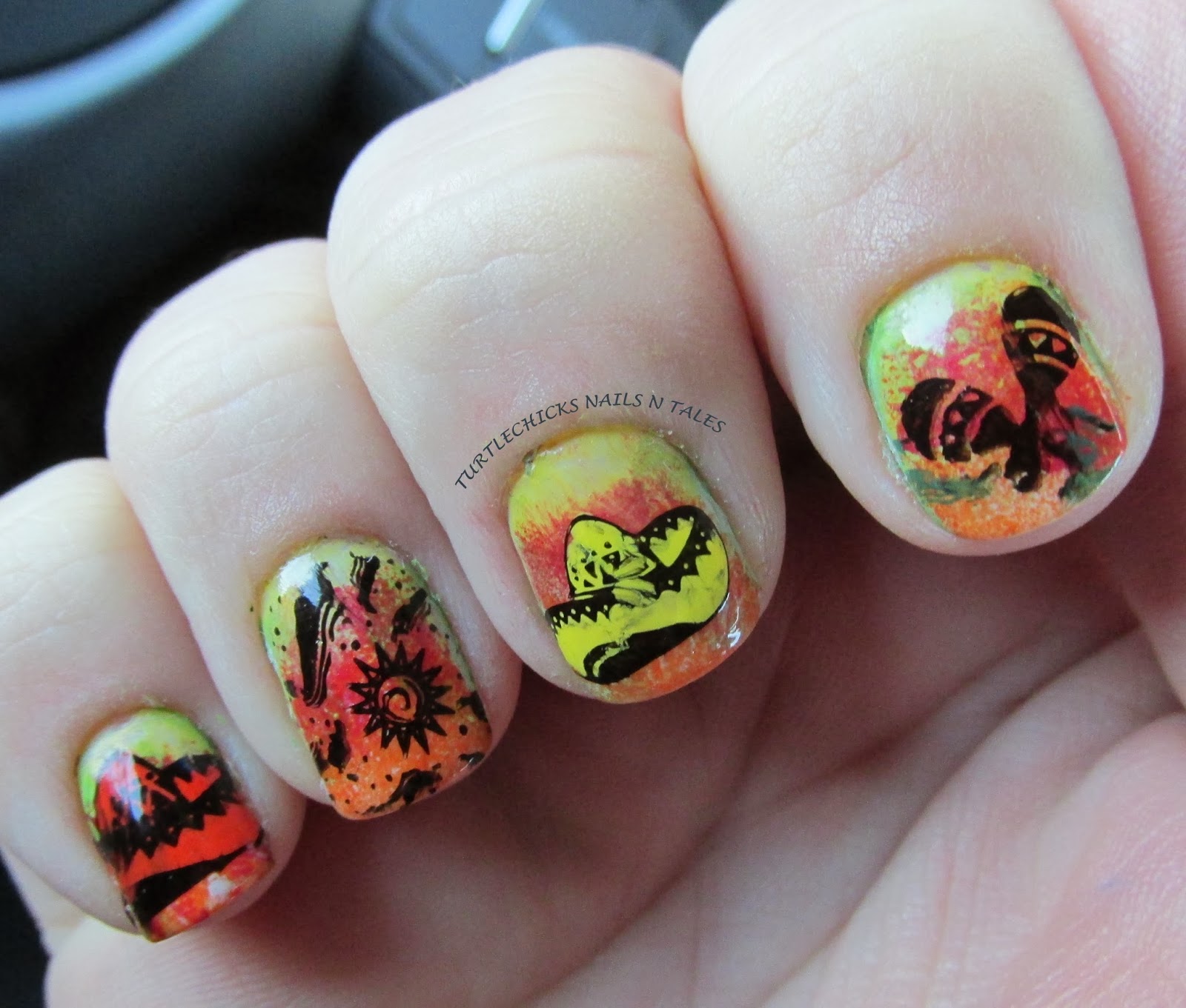 Turtlechick's Nails N Tales: Mexican Nails