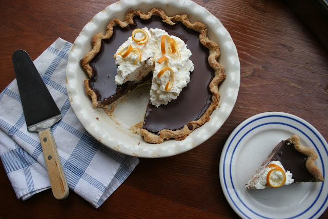Chocolate Orange Pie with Mascarpone Cream | Nothing in the House