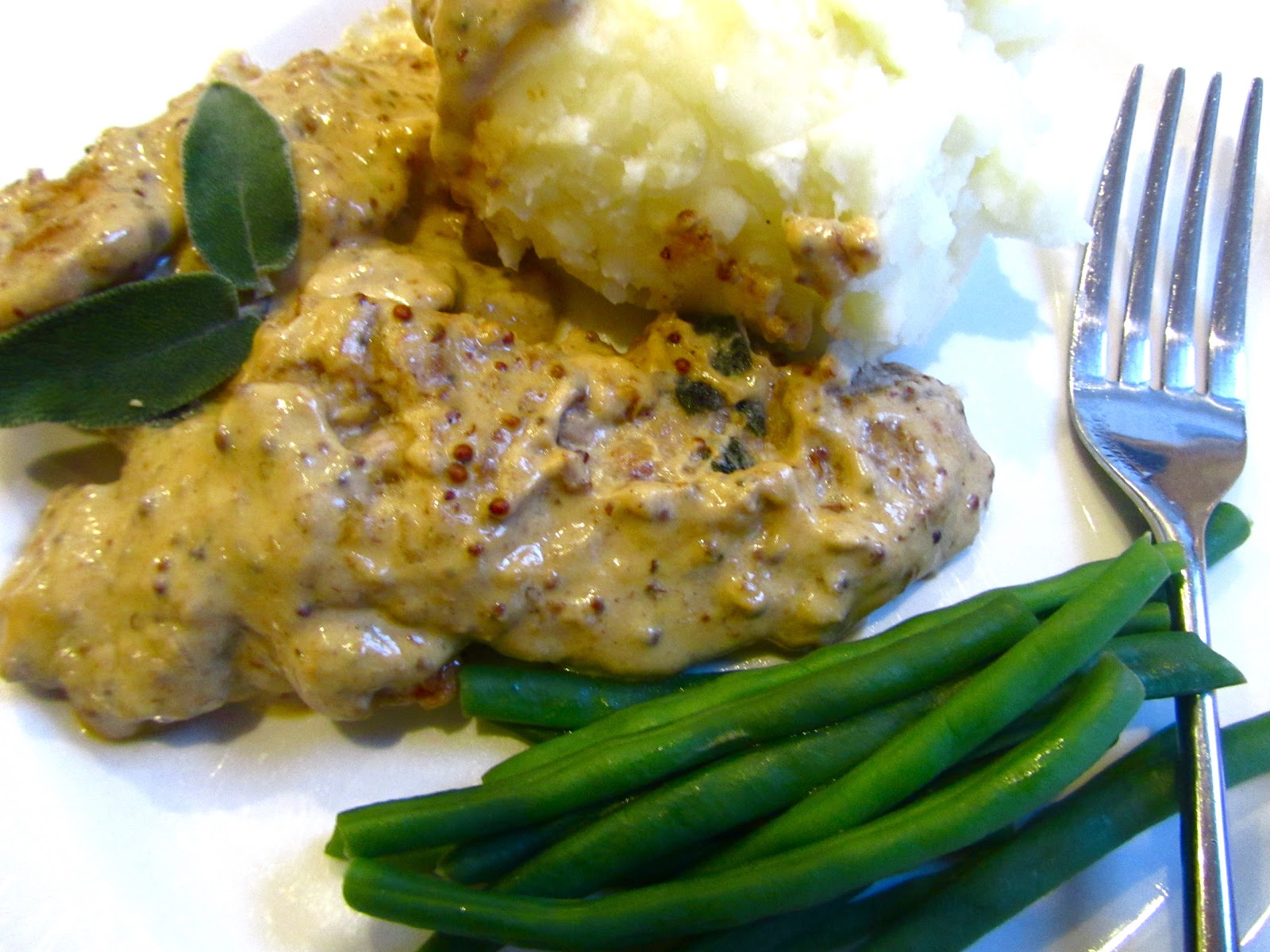 Pork with Mustard Sauce