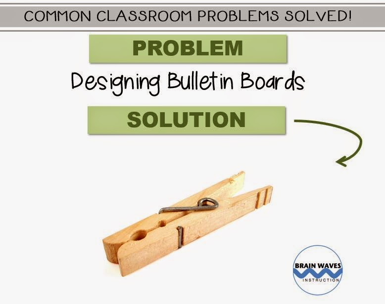 Brain Waves Instruction Bulletin Board Idea, Classroom Clothesline