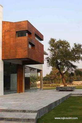 Detalle de arquitectura en un sector de la vivienda Fondo de la residecnia