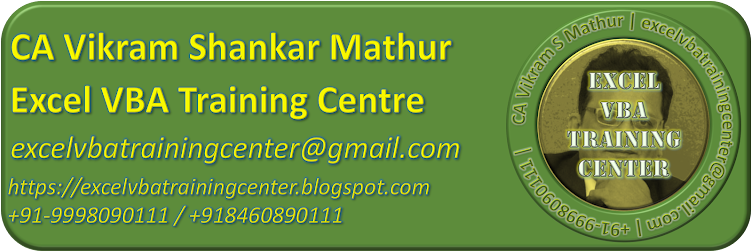 Excel VBA Training Center, Ahmedabad