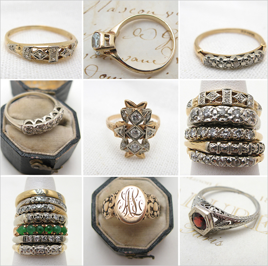 Here are some lovely rings from Paris Hotel Boutique