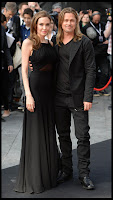 Angelina Jolie supports her fiance Brad Pitt 