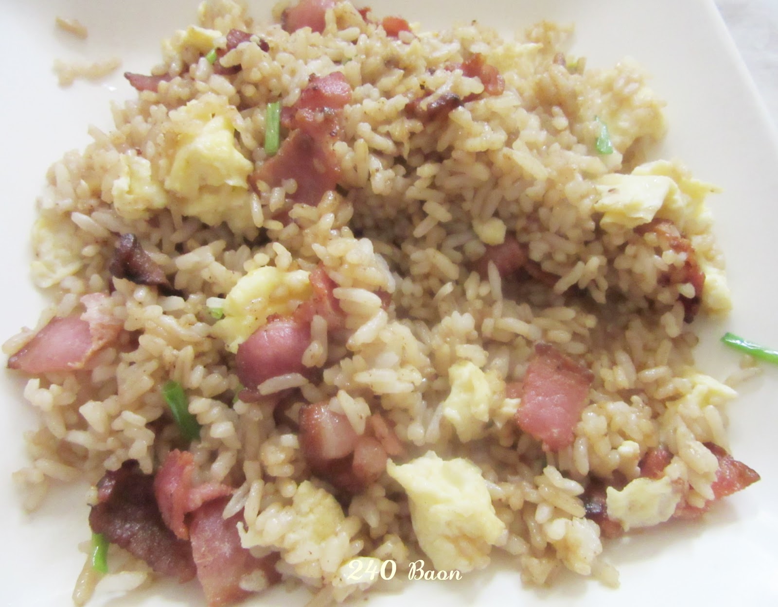 Bacon and Eggs Fried Rice 240 Baons + 365 Meals