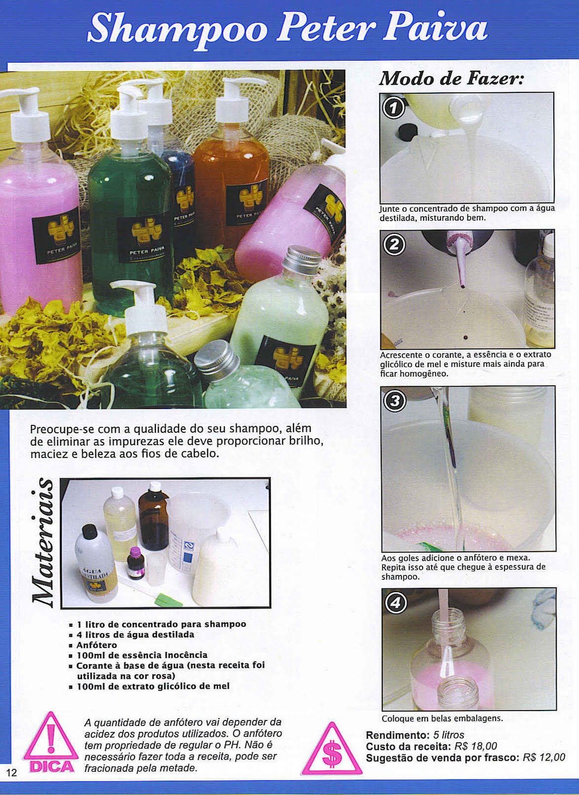 Pimentinha Brazil Presentes e Variedades Shampoo Artesanal Peter Paiva