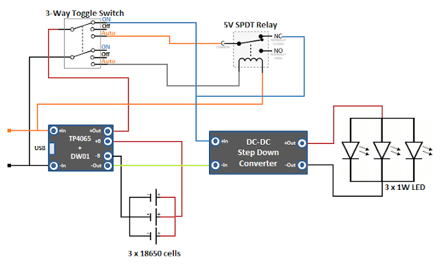 Emergency Light circuit diagram