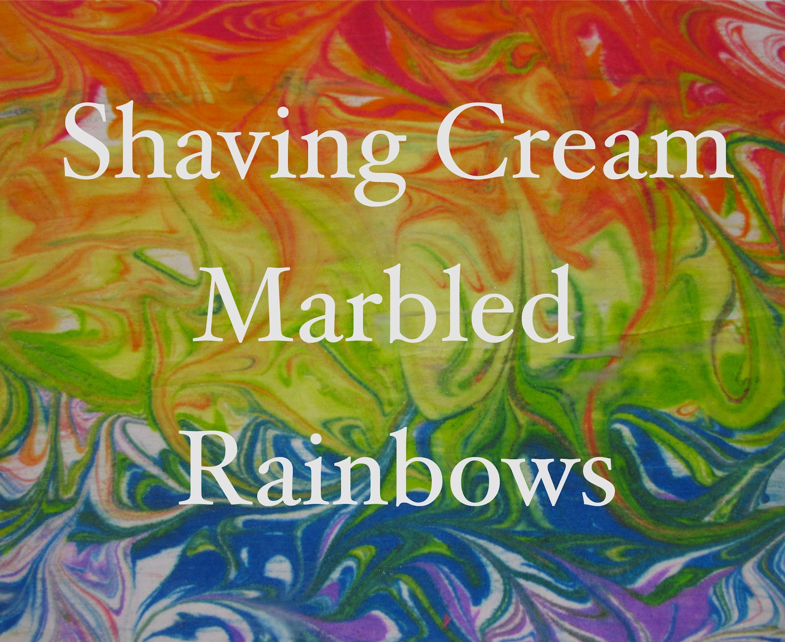 The Chocolate Muffin Tree Shaving Cream Marbled Rainbows