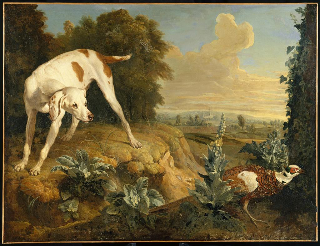 medieval dog painting