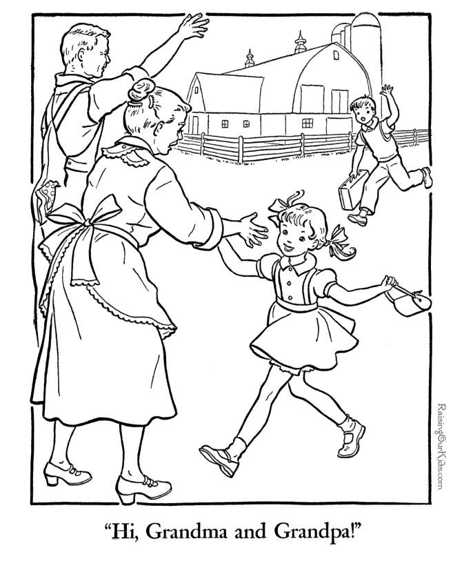Grandparents Day Printable Coloring Pages : Let's Celebrate!