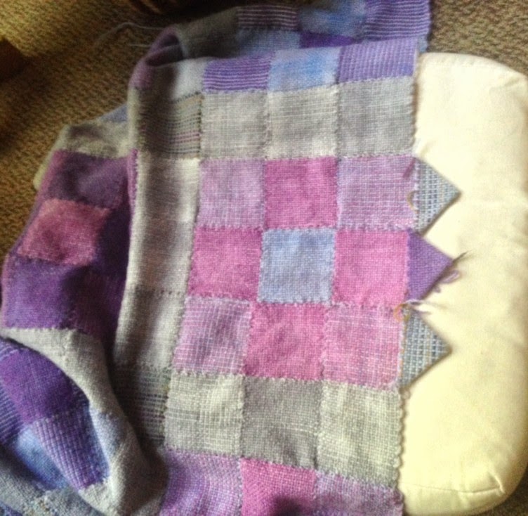 Loom Knit Patchwork Blanket Made of Garter Stitch Squares - Ms Yarn