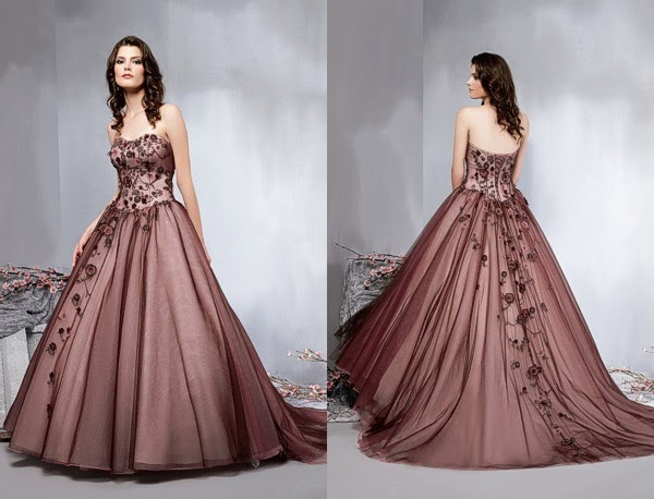 Nothing but Beauty: Colorful wedding dresses BROWN
