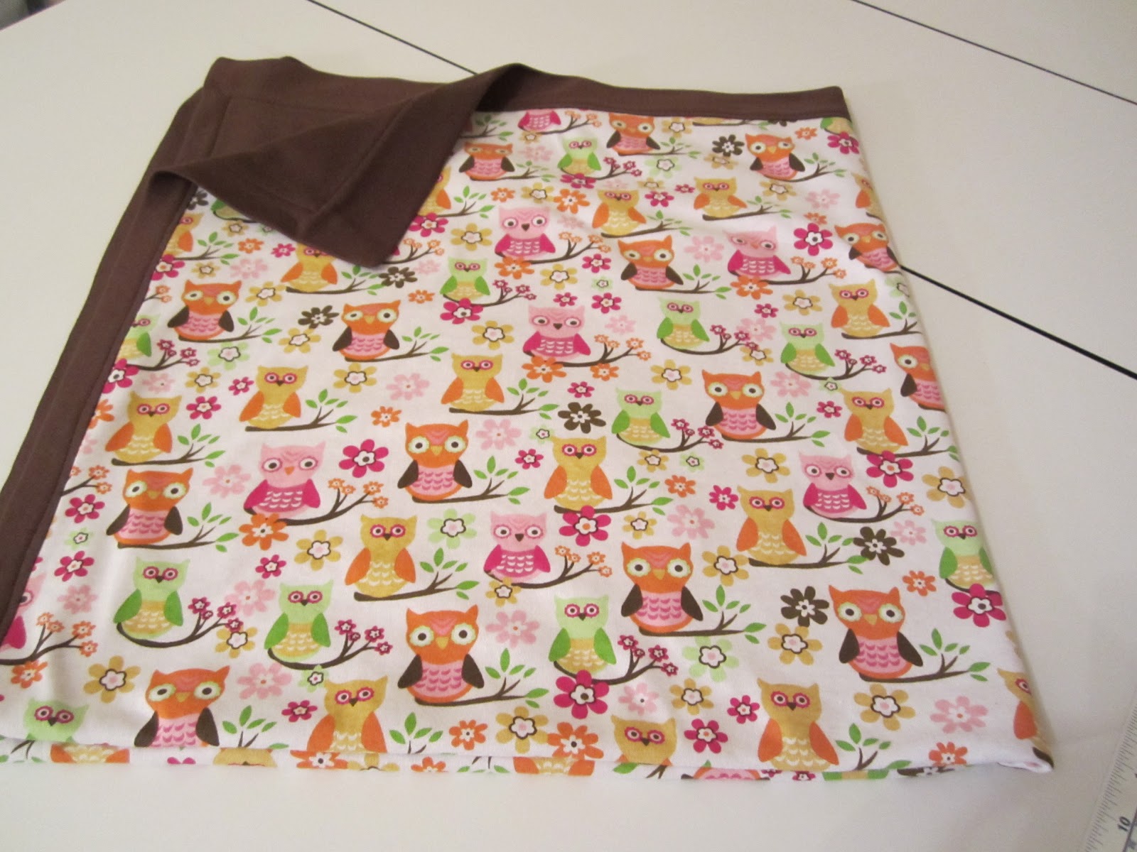 StuffnSuch By Lisa Owl Baby Blanket