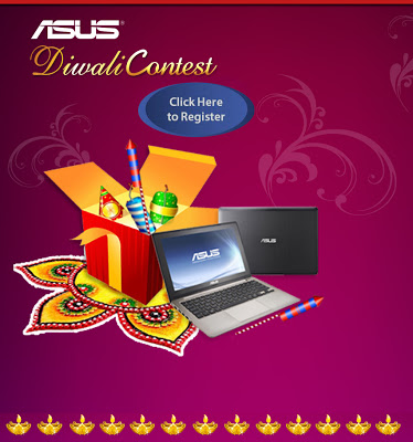 Participate ASUS Diwali Fest Contest By ASUS India : Enter Your Details, Win ASUS Notebook !!!