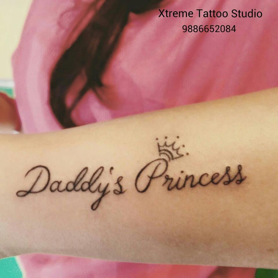 Share 87+ about daddy's princess tattoo designs super hot -  .vn