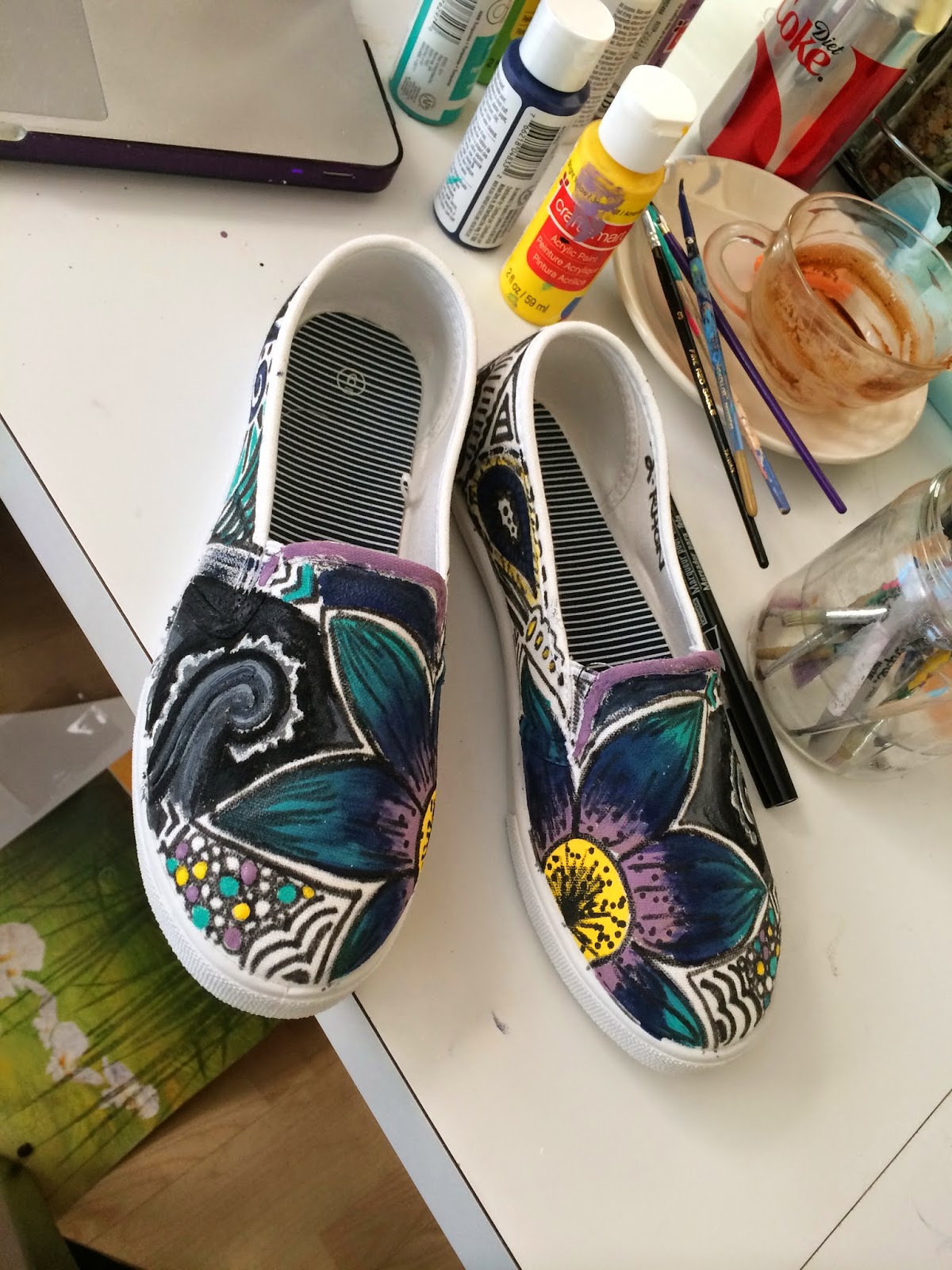 Creative Daydreamin Painted Shoes